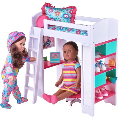 My Life As 6-Piece Light & Sound Loft Bed Play Set with Reversible Bedding   567188304